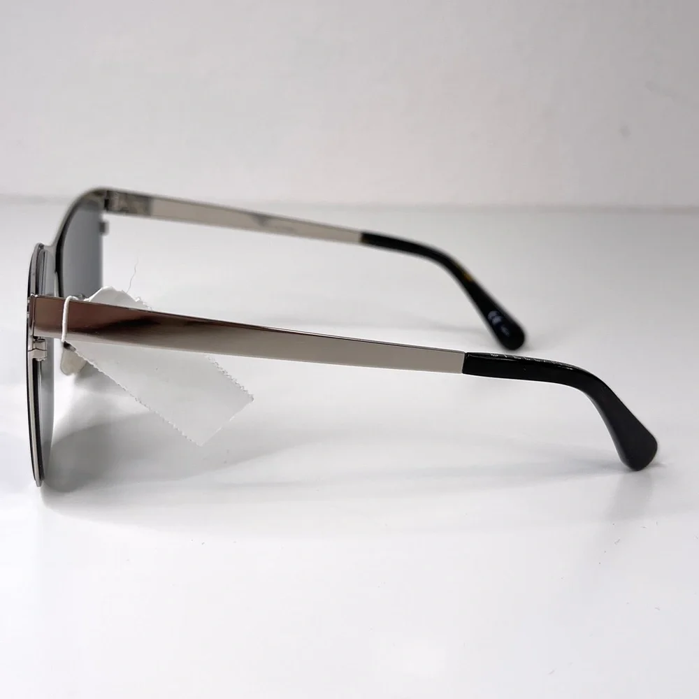 STELLA MCCARTNEY Brushed Silver Frame NEW Gray Gradient Lens Sunglasses